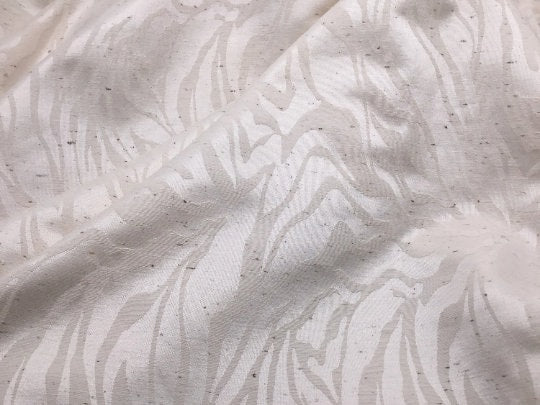 NEW Raw Silk Sateen Jacquard Fabric