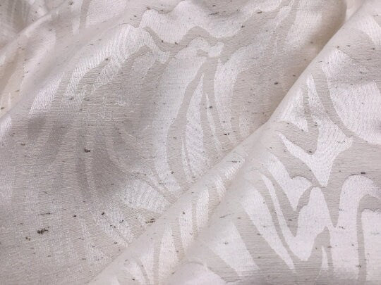 NEW Raw Silk Sateen Jacquard Fabric