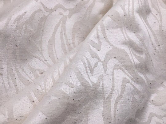 NEW Raw Silk Sateen Jacquard Fabric