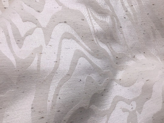 NEW Raw Silk Sateen Jacquard Fabric