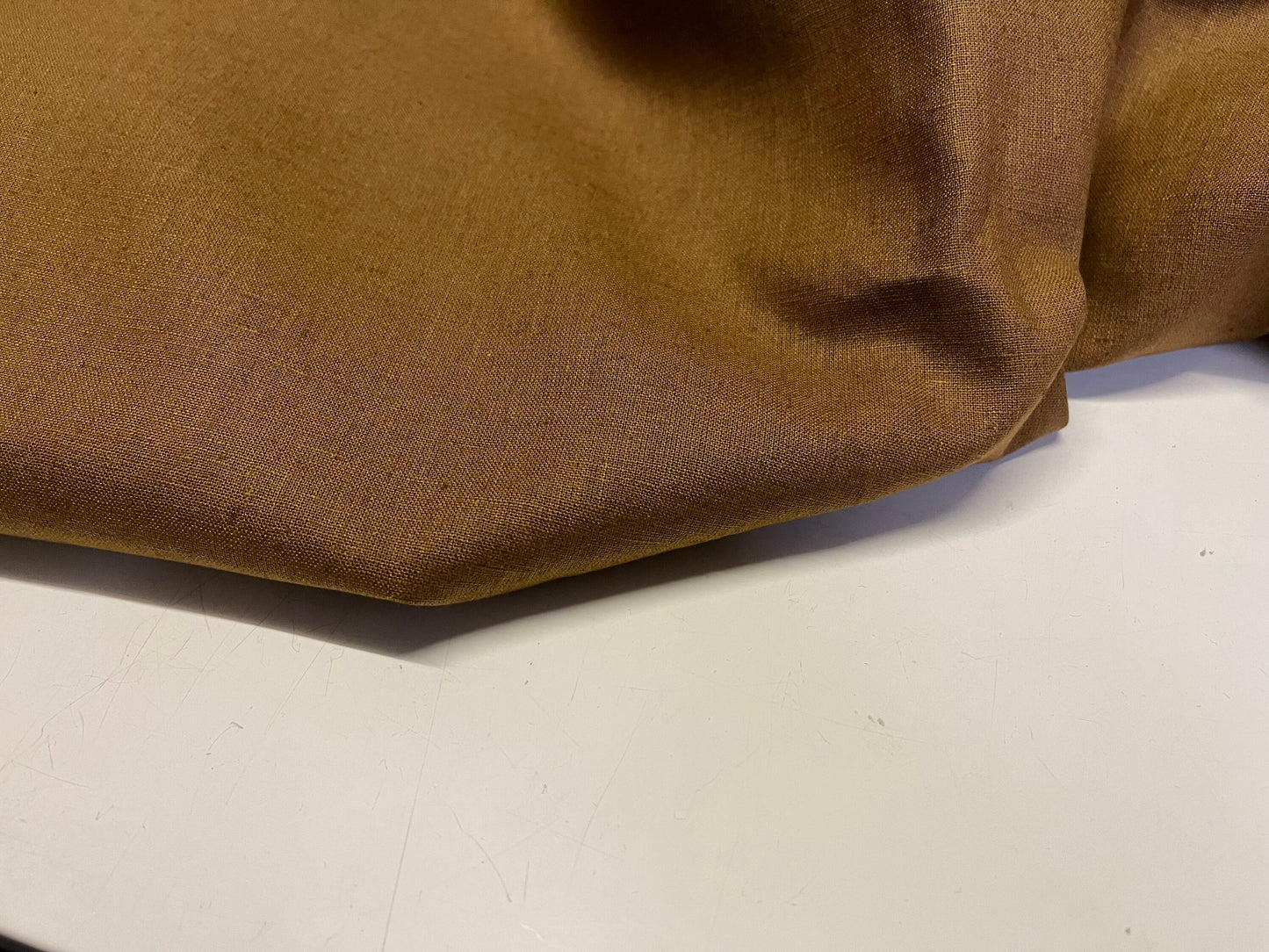 NEW High Class Brown 100% Linen Fabric