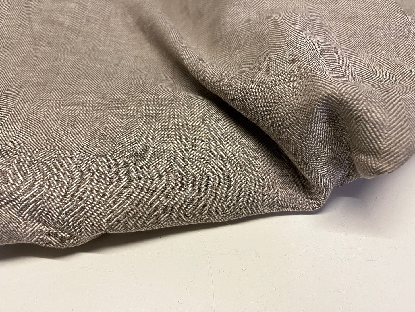 NEW High Class Herringbone 100% Linen Fabric