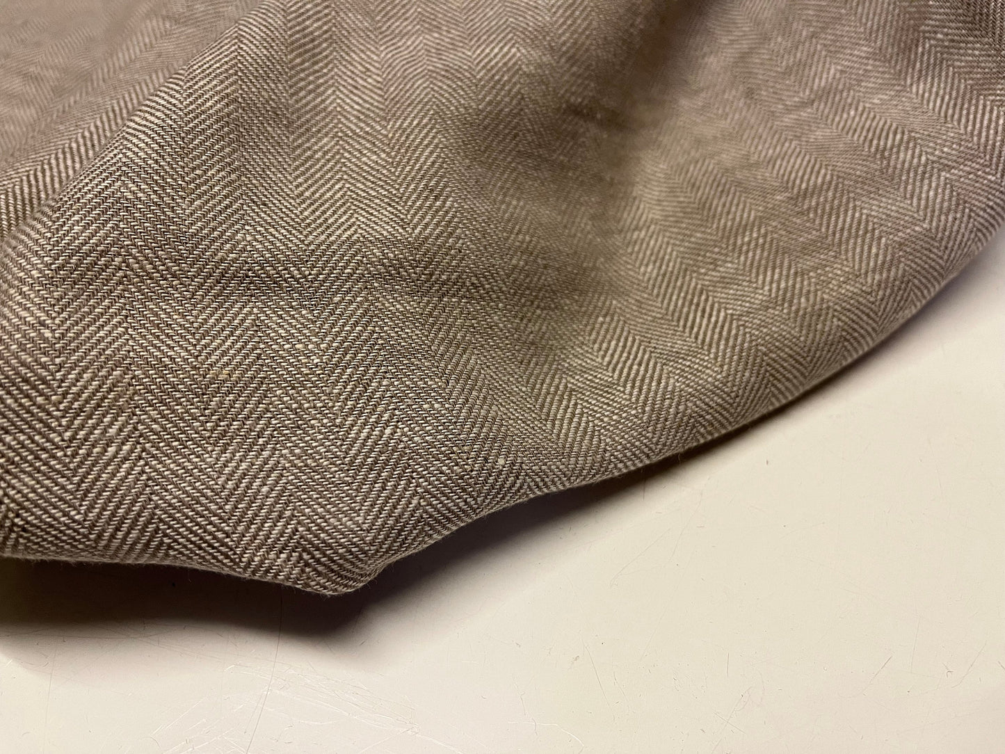 NEW High Class Herringbone 100% Linen Fabric