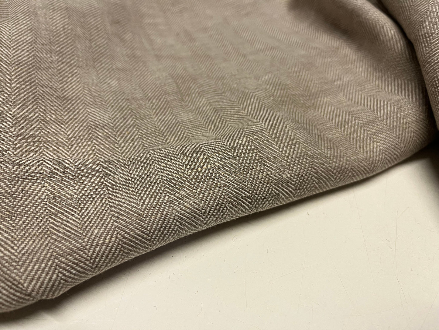 NEW High Class Herringbone 100% Linen Fabric