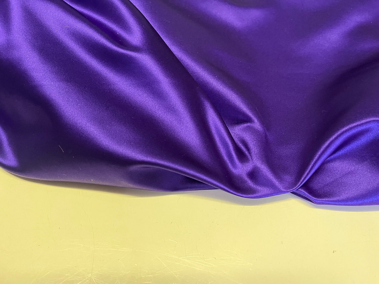 NEW High Class Purple Silk Duchess Satin Fabric