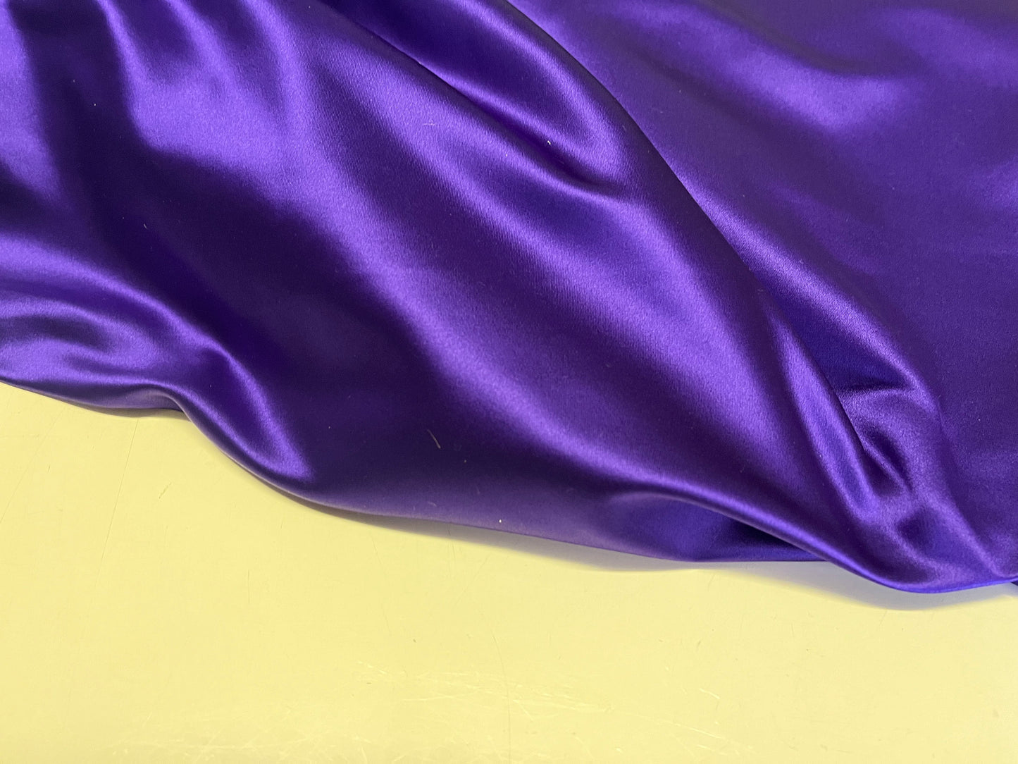 NEW High Class Purple Silk Duchess Satin Fabric