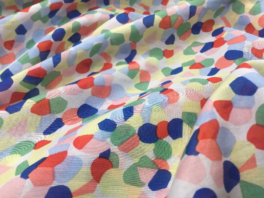 NEW Cotton Voile Silk Multicoloured Print Fabric