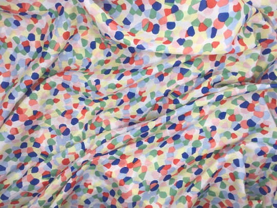 NEW Cotton Voile Silk Multicoloured Print Fabric