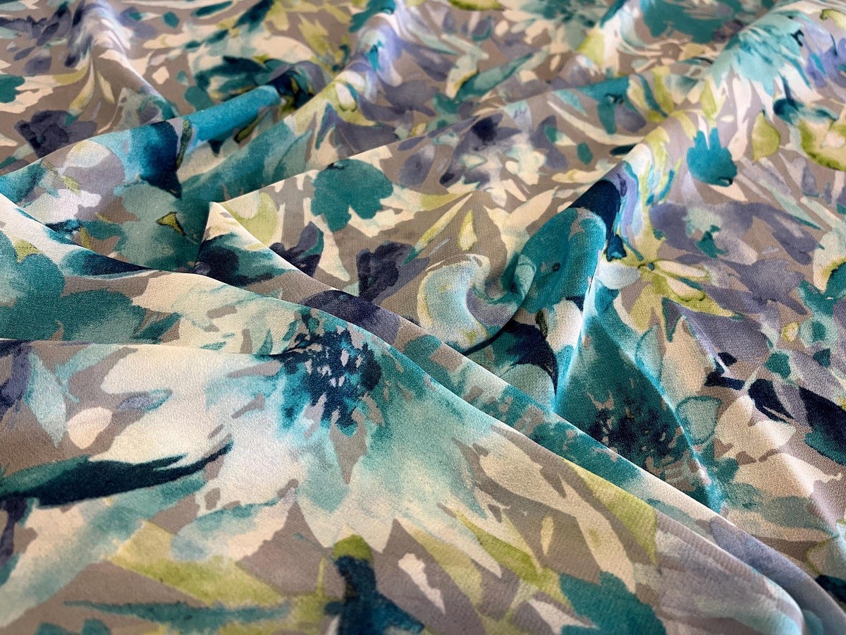 NEW High Class Chiffon Floral Print Fabric