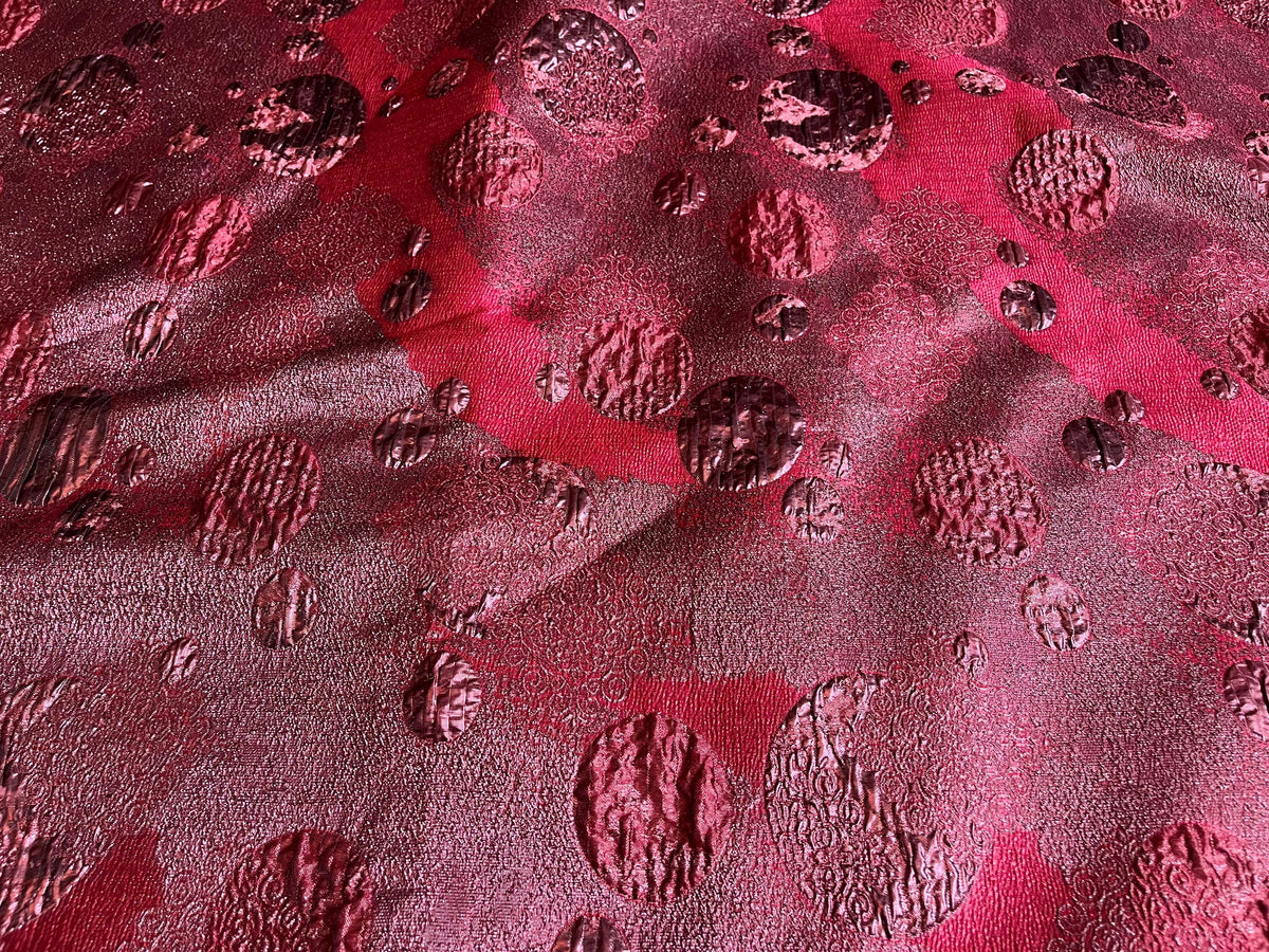 NEW High Class Metallic Brocade Cloque Fabric