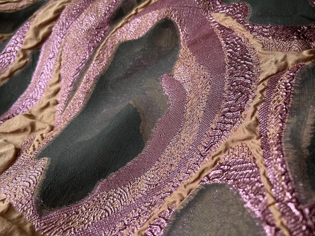 NEW High Class Organdie Brocade Cloque Lurex Fabric