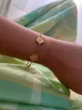 Hot Sale Stainless Steel Laser Five Leaf Flower Petal Adjustable Clover Bracelet Necklace Classic for Woman Girl Brand Jewellery Party Gift