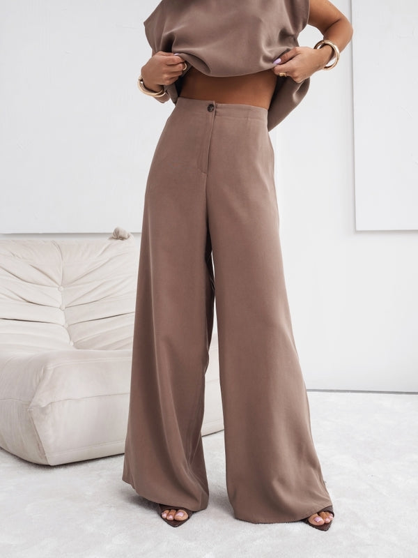 Women’s 2 Piece Casual Lounge Set – Loose Fit T-Shirt & Wide Leg Pants | Soft Breathable Summer Co-Ord Outfit + 🚚 Free Worldwide Shipping