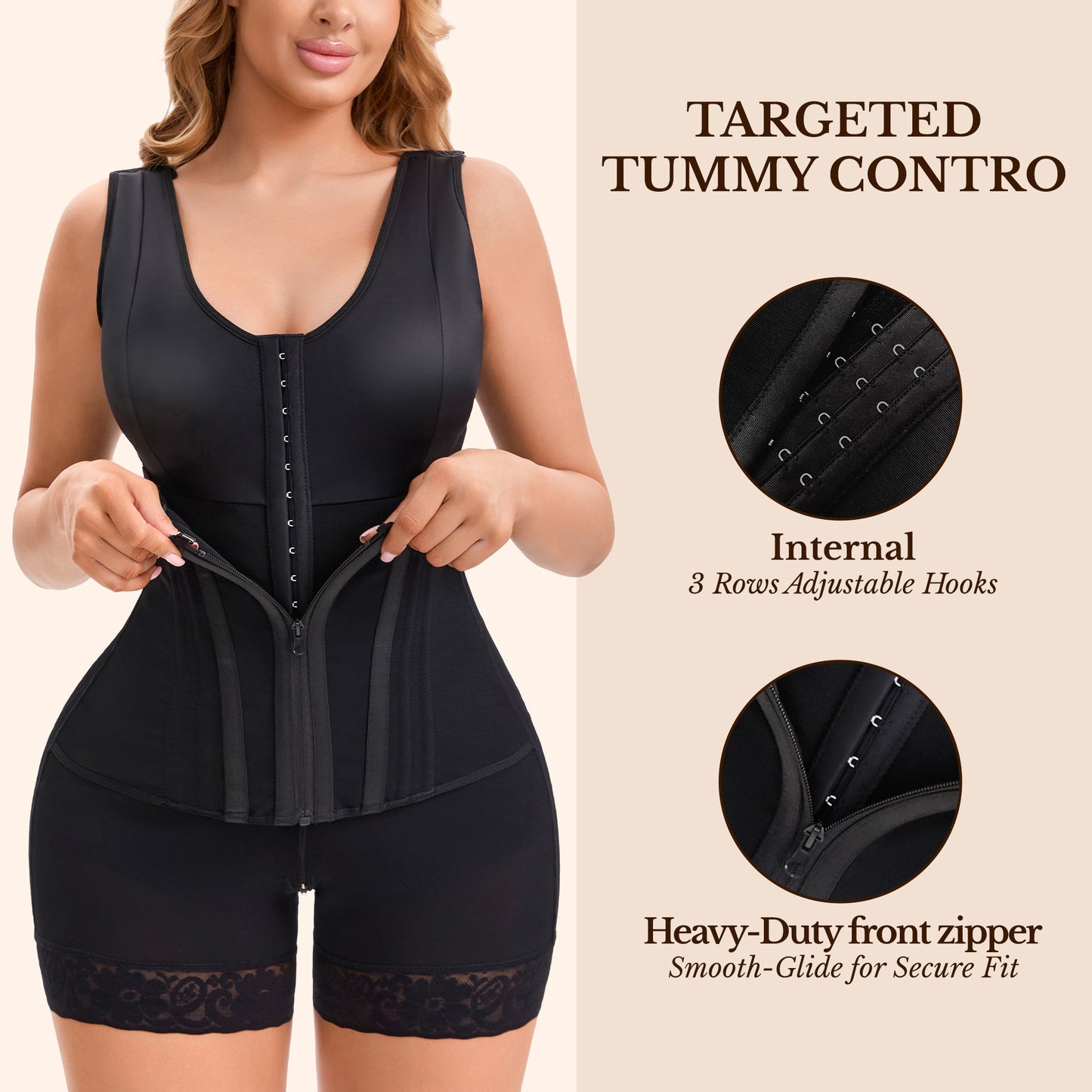 Fajas Colombianas Moldeadoras Overbust Shapewear For Women Tummy Control Full Body Shaper & Butt Lifter Post Surgery Compression Garment + 🚚 Free Worldwide Shipping 🎉 Extra 30% OFF At Checkout