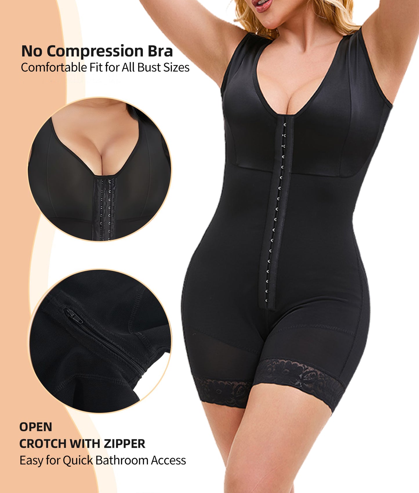 Fajas Colombiana Shapewear For Women Tummy Control Post Surgery Full Body Shaper Butt Lifter With Zipper Crotch Skimsbody suits Elegant Bodysuit Faja Shaper + 🚚 Free Worldwide Shipping 🎉 Extra 30% OFF At Checkout