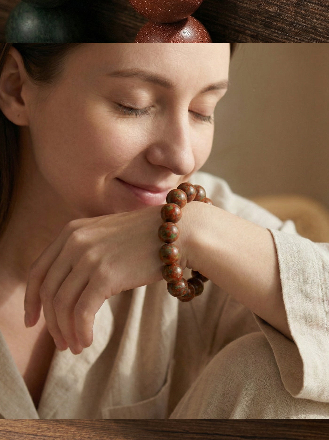 Traditional Chinese Medicine Herbal Bead Bracelet for Skin Health & Wellness | Natural Healing Jewelry + 🚚 Free Worldwide Shipping 🎉 Extra 30% OFF at Checkout