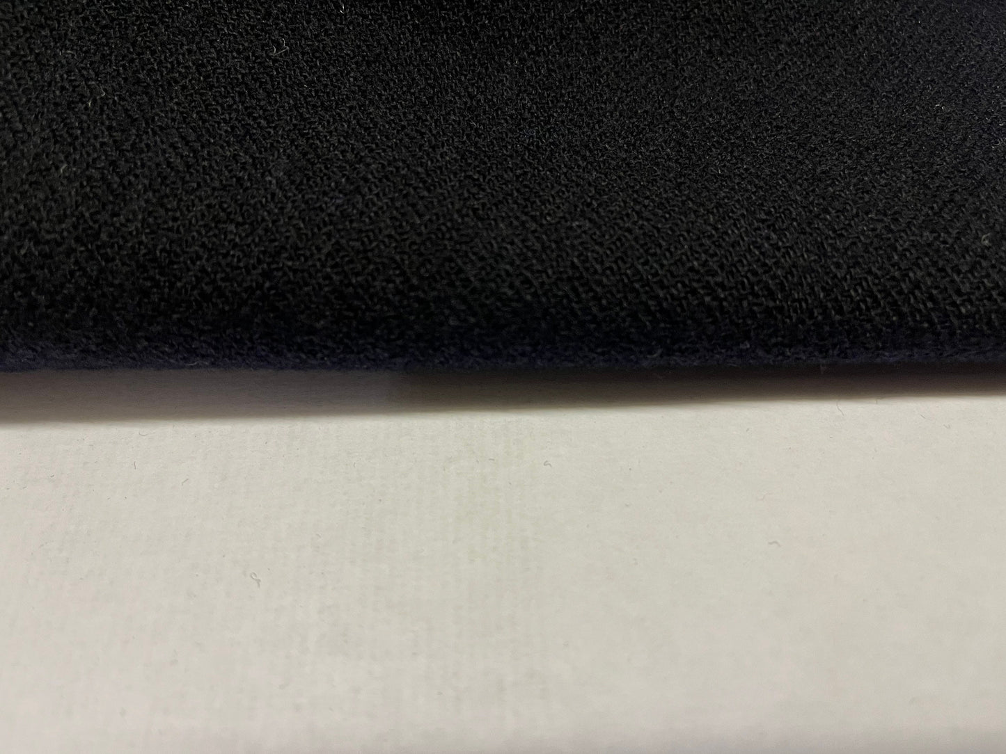 NEW High Class Herringbone Navy 100% Wool Fabric