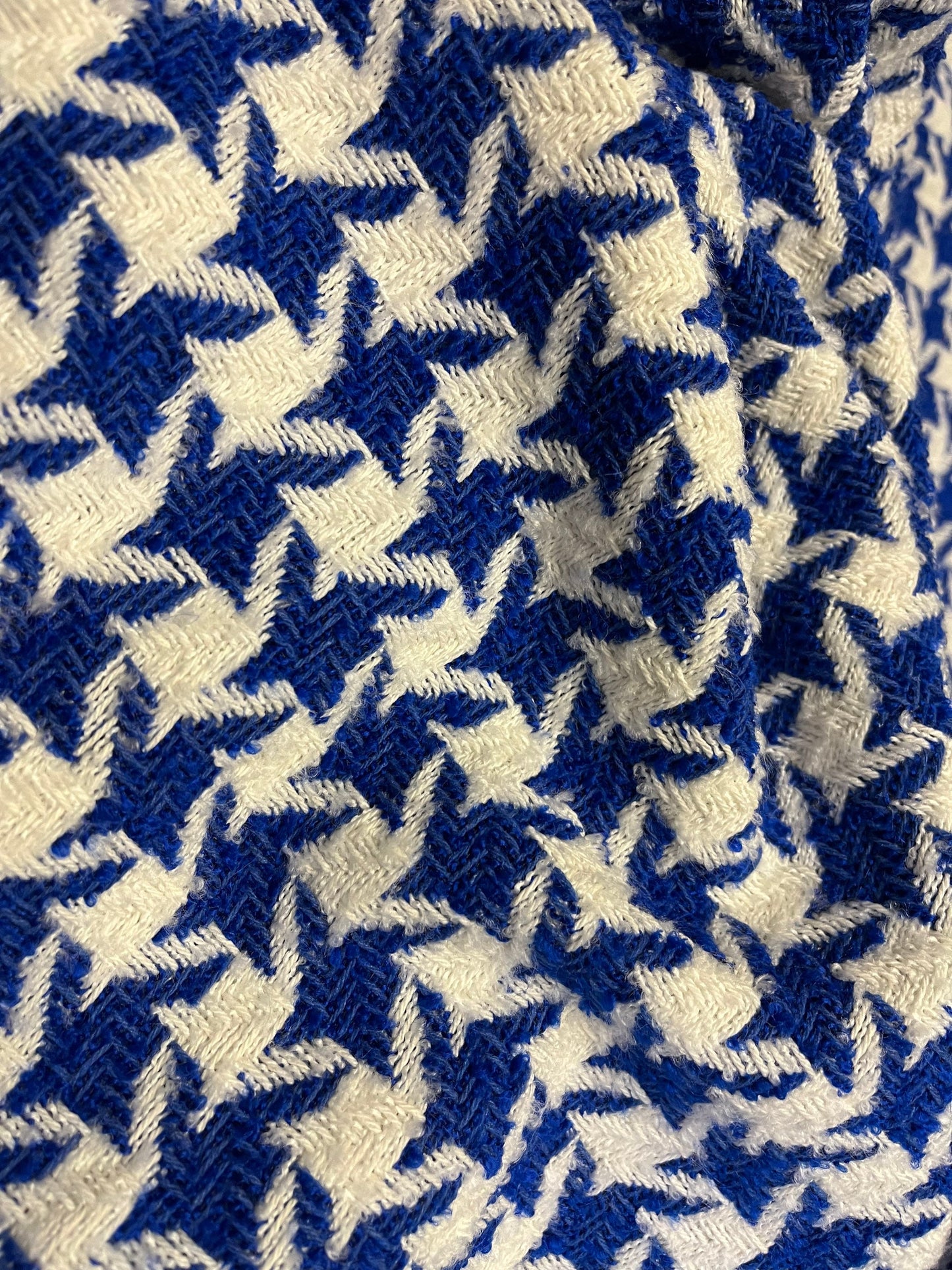 NEW High Class Houndstooth Boucle Fabric