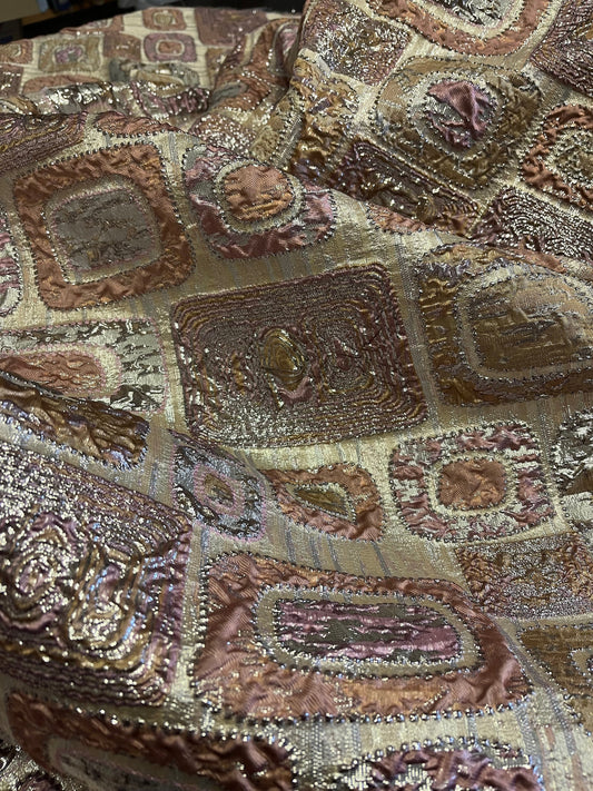 NEW High Class Brocade Cloque Lurex Fabric