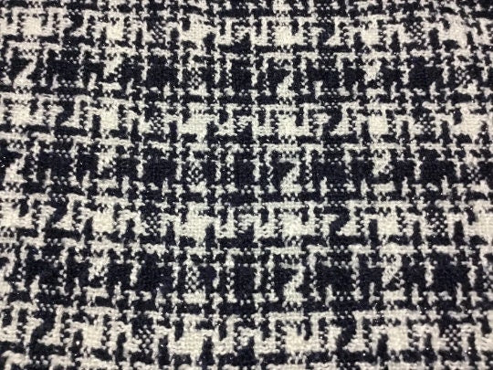 NEW Haute French Designer Tweed Boucle Lurex Fabric