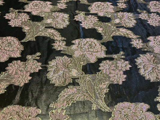 NEW High Class Organza Brocade Cloque Lurex Fabric