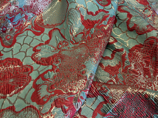 NEW High Class Brocade Cloque Lurex Fabric