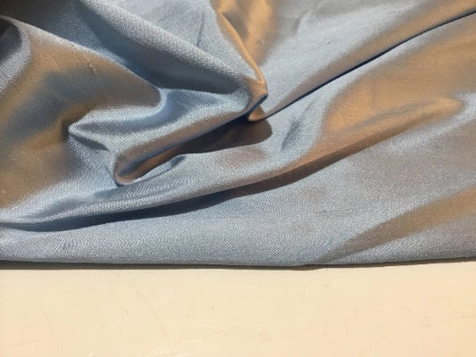 NEW High Class Light Blue Stretch Silk Slub Dupion Fabric