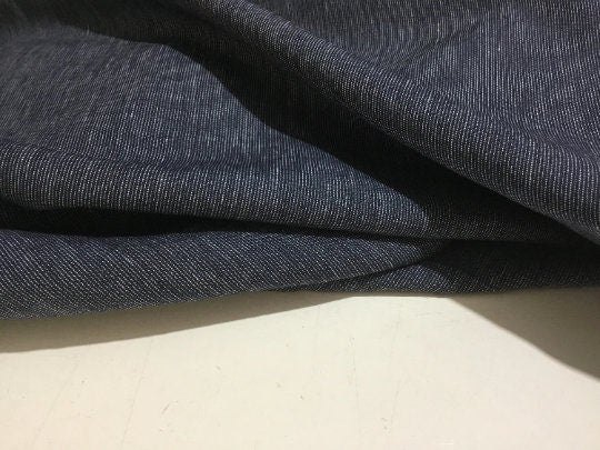 NEW High Class Denim Colour 100% Linen Fabric