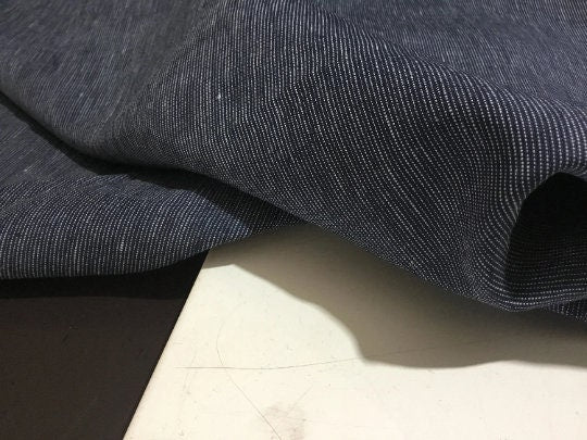 NEW High Class Denim Colour 100% Linen Fabric