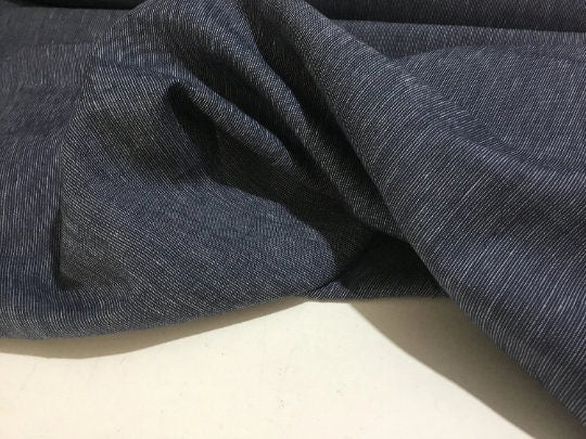 NEW High Class Denim Colour 100% Linen Fabric