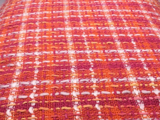 NEW Designer Multicoloured Cotton Boucle Tweed Fabric