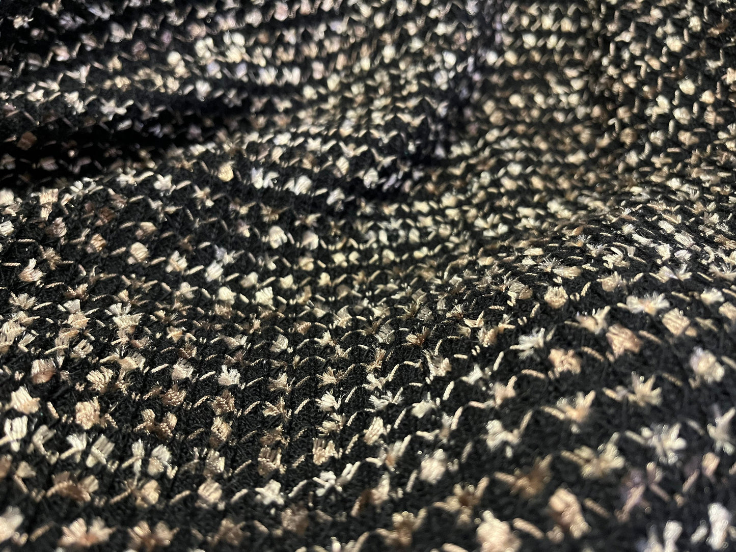 NEW High Class Shiny Wool Boucle Jersey Fabric