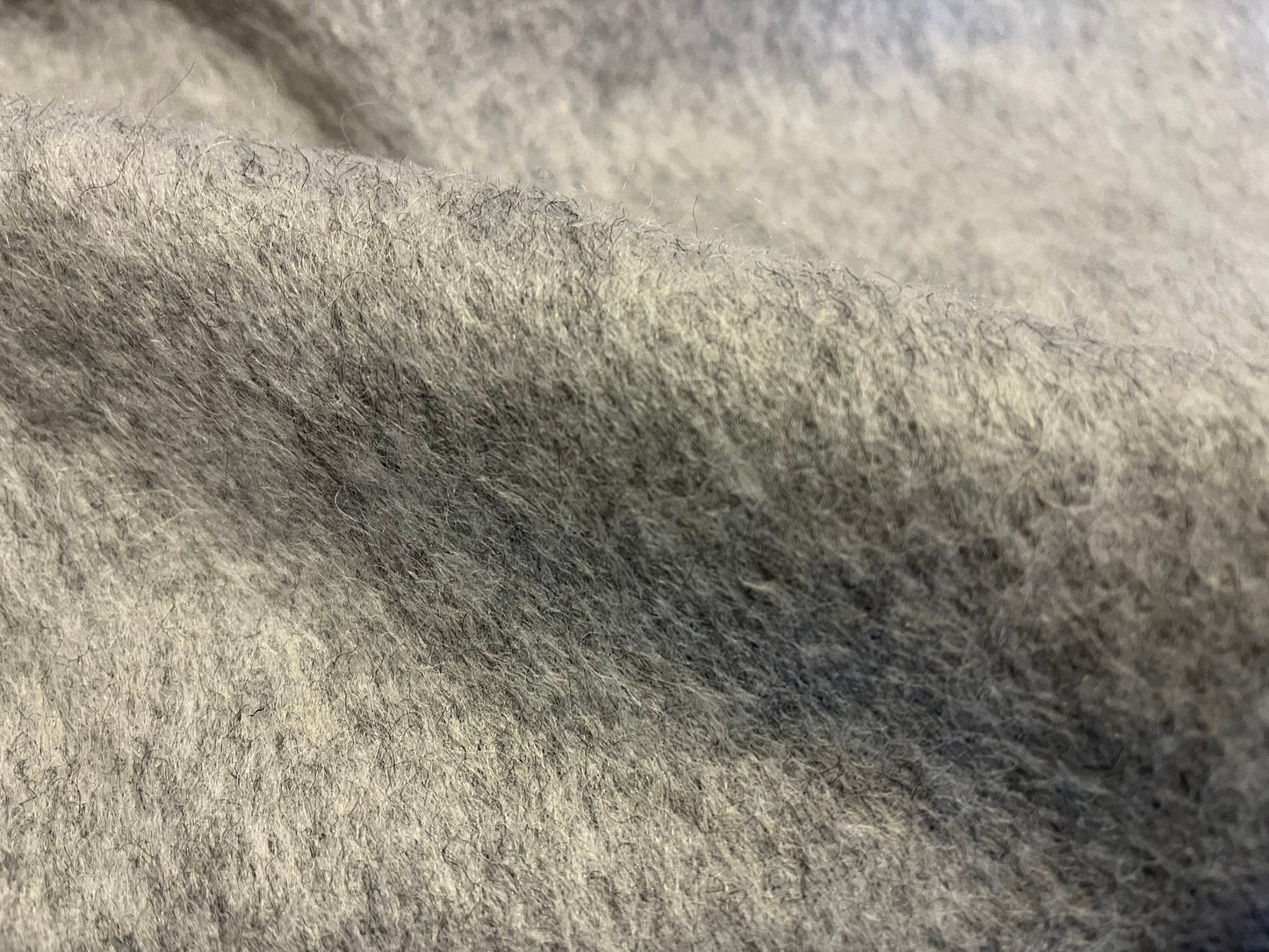 NEW High Class Grey Mohair Wool Fabric