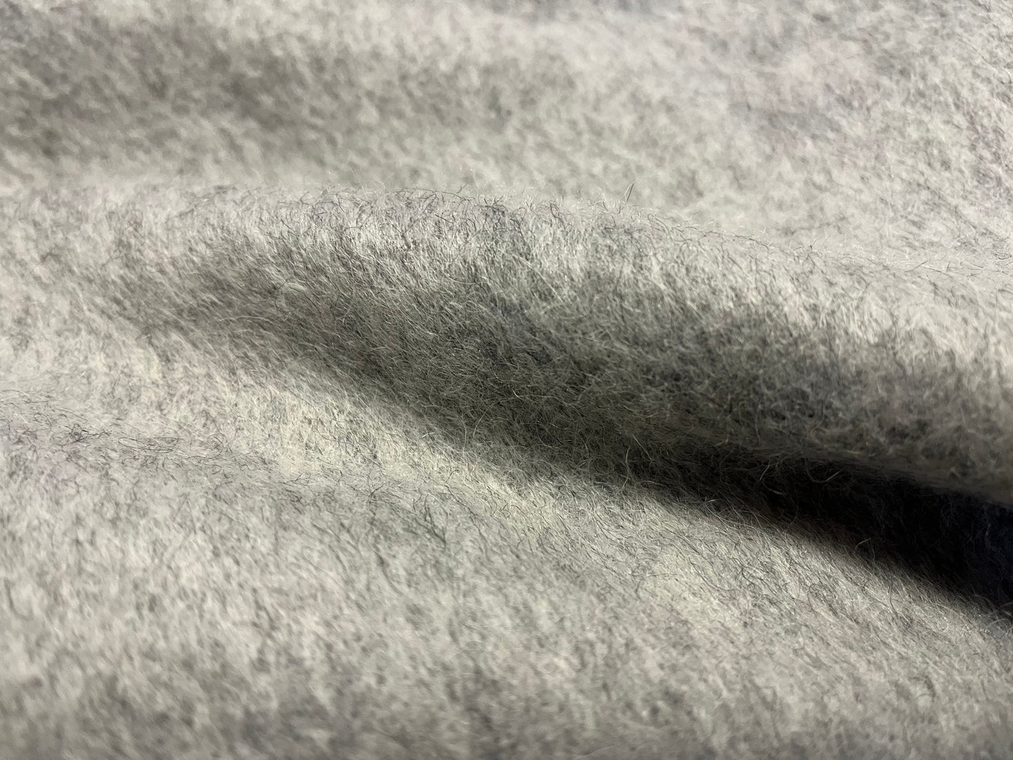 NEW High Class Grey Mohair Wool Fabric