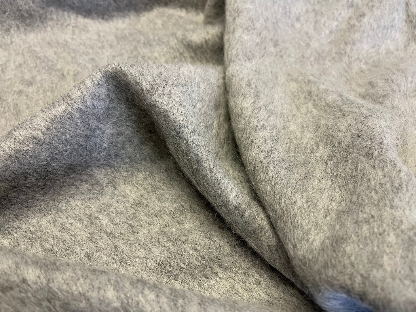 NEW High Class Grey Mohair Wool Fabric