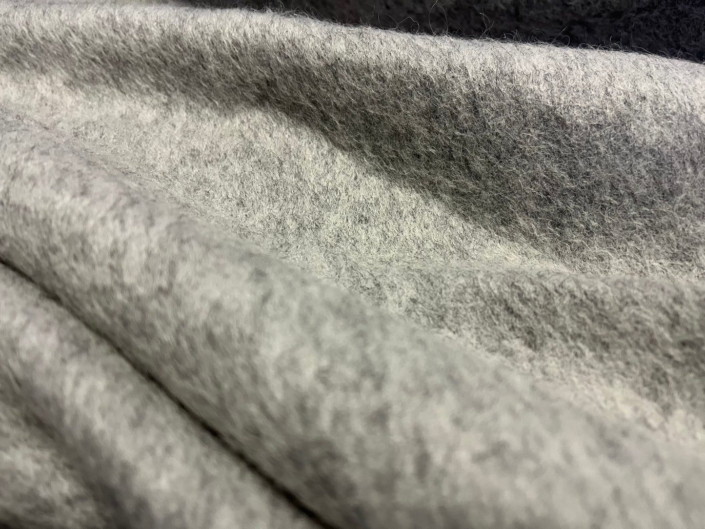 NEW High Class Grey Mohair Wool Fabric