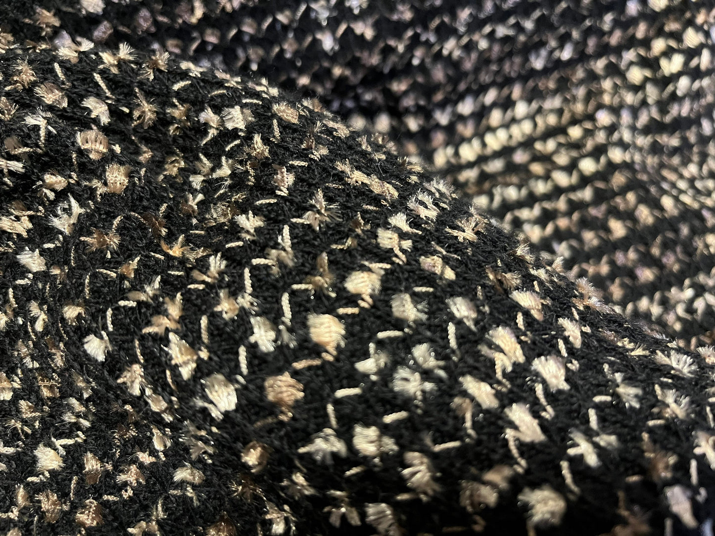 NEW High Class Shiny Wool Boucle Jersey Fabric