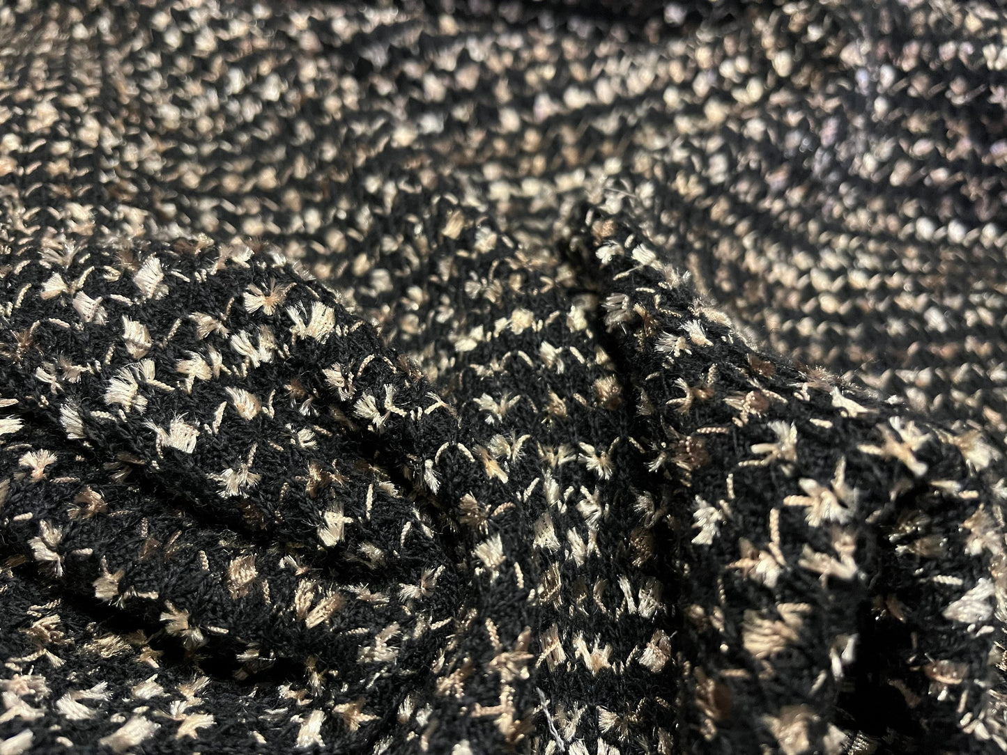 NEW High Class Shiny Wool Boucle Jersey Fabric