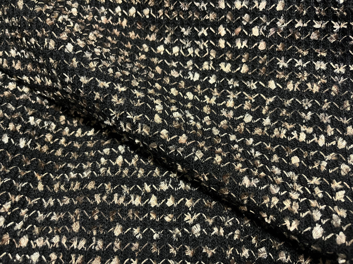 NEW High Class Shiny Wool Boucle Jersey Fabric