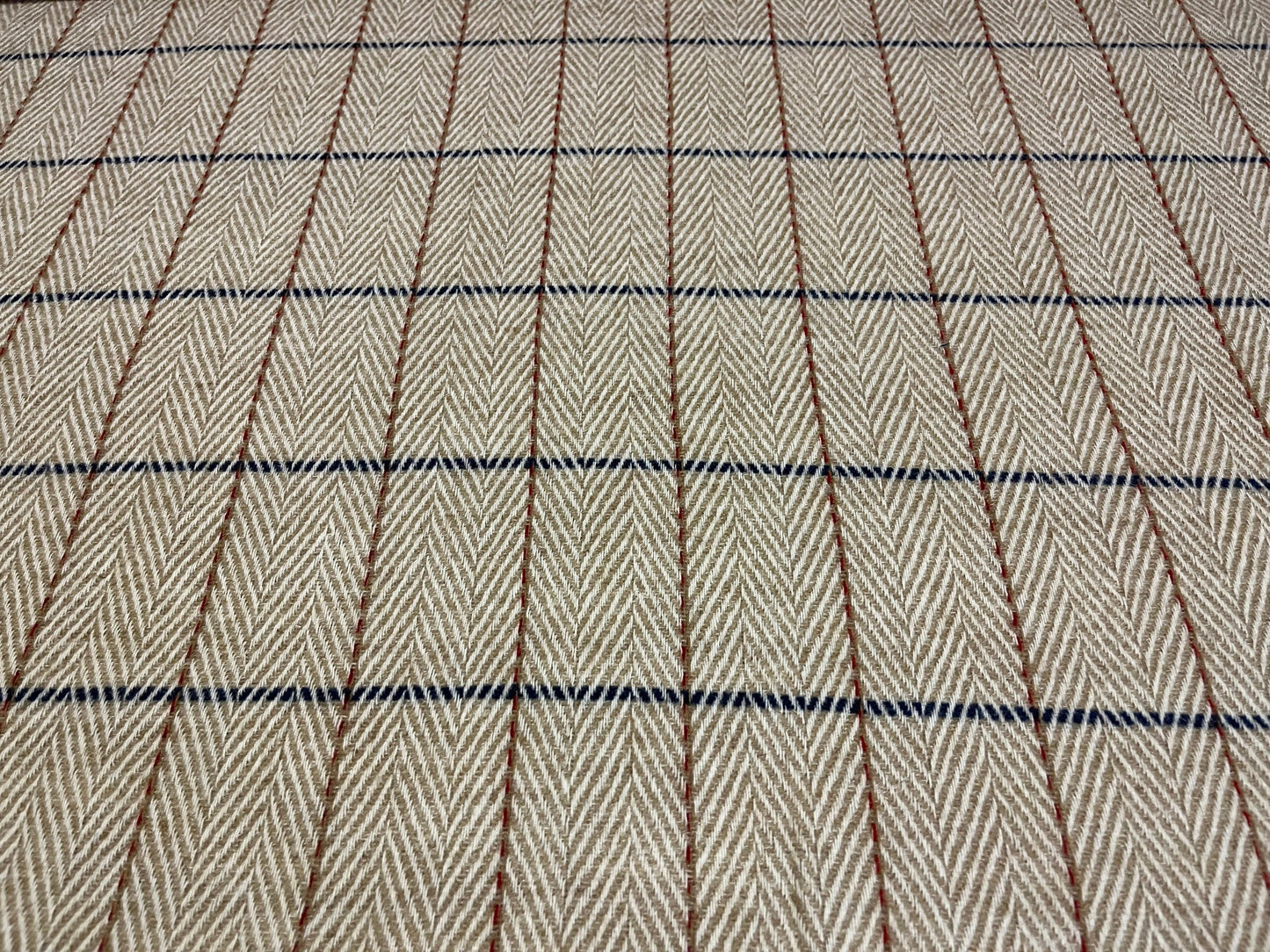 NEW High Class Wool Herringbone Check Fabric