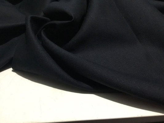 NEW High Class Black 100% Pure Irish Linen Fabric Made In Ireland