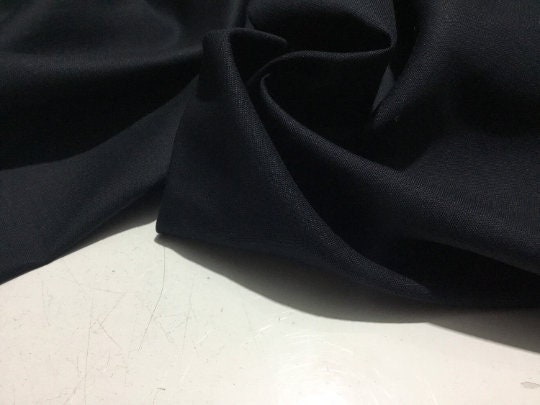 NEW High Class Black 100% Pure Irish Linen Fabric Made In Ireland