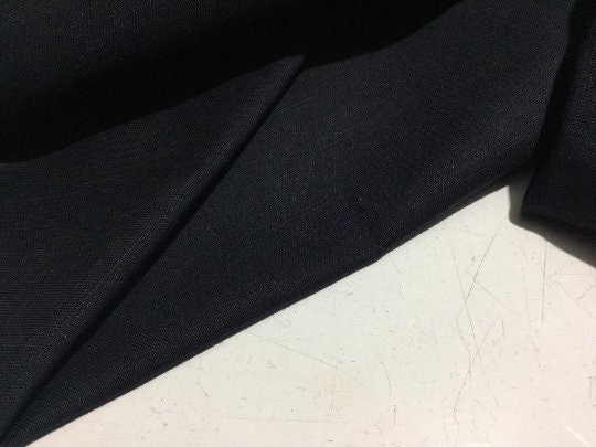 NEW High Class Black 100% Pure Irish Linen Fabric Made In Ireland