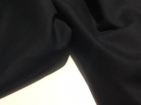 NEW High Class Black 100% Pure Irish Linen Fabric Made In Ireland