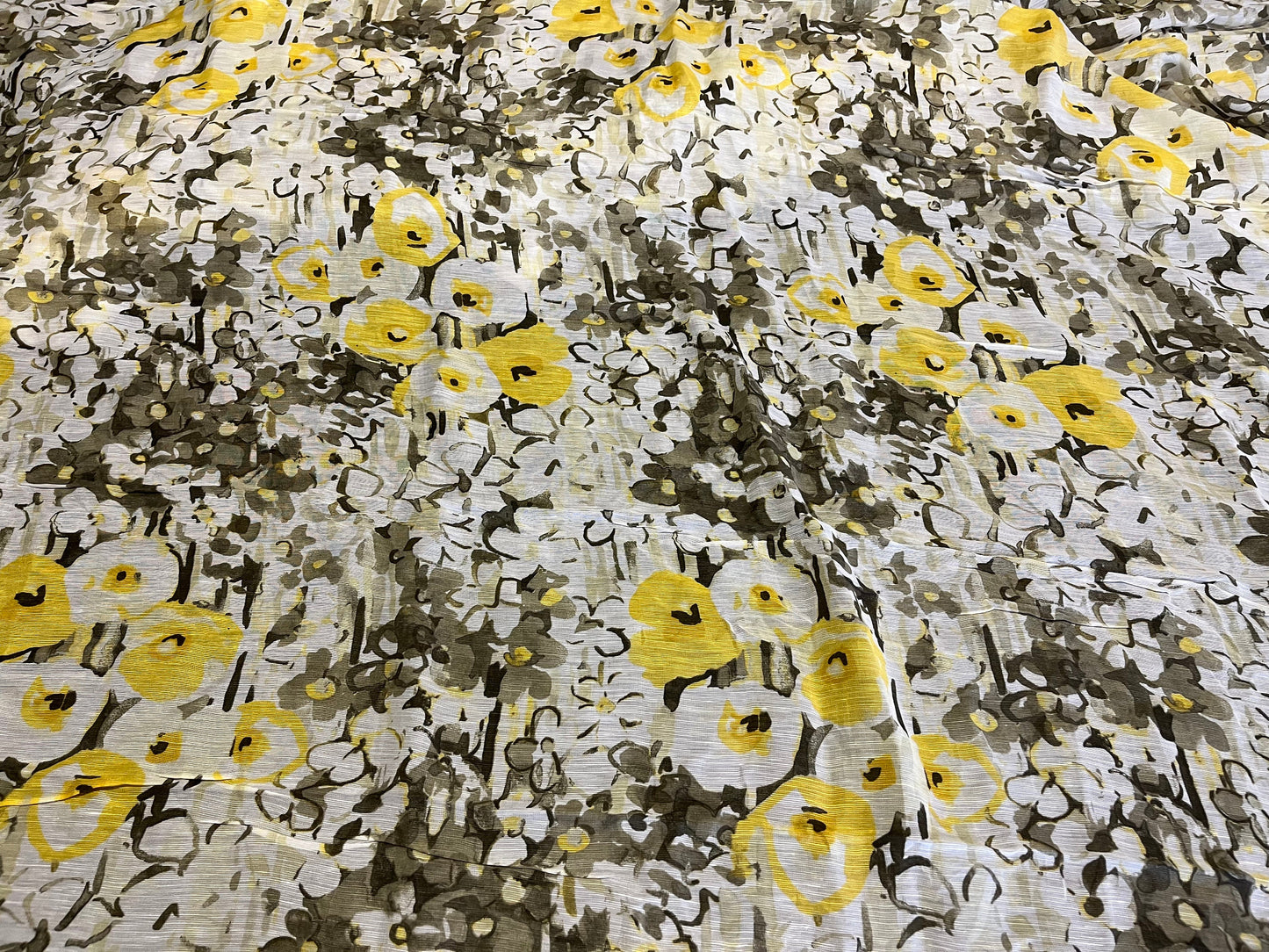 NEW High Class 100% Ramie Linen Floral Print Fabric