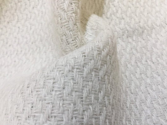 NEW High Class Ivory Tweed Boucle Fabric