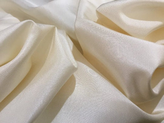 NEW High Class Cream 100% Pure Silk Crepe Bridal Fabric