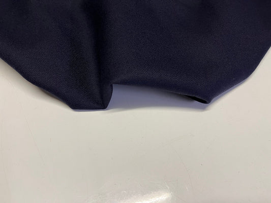 NEW High Class Navy 100% Wool Twill Made In England Suiting Fabric