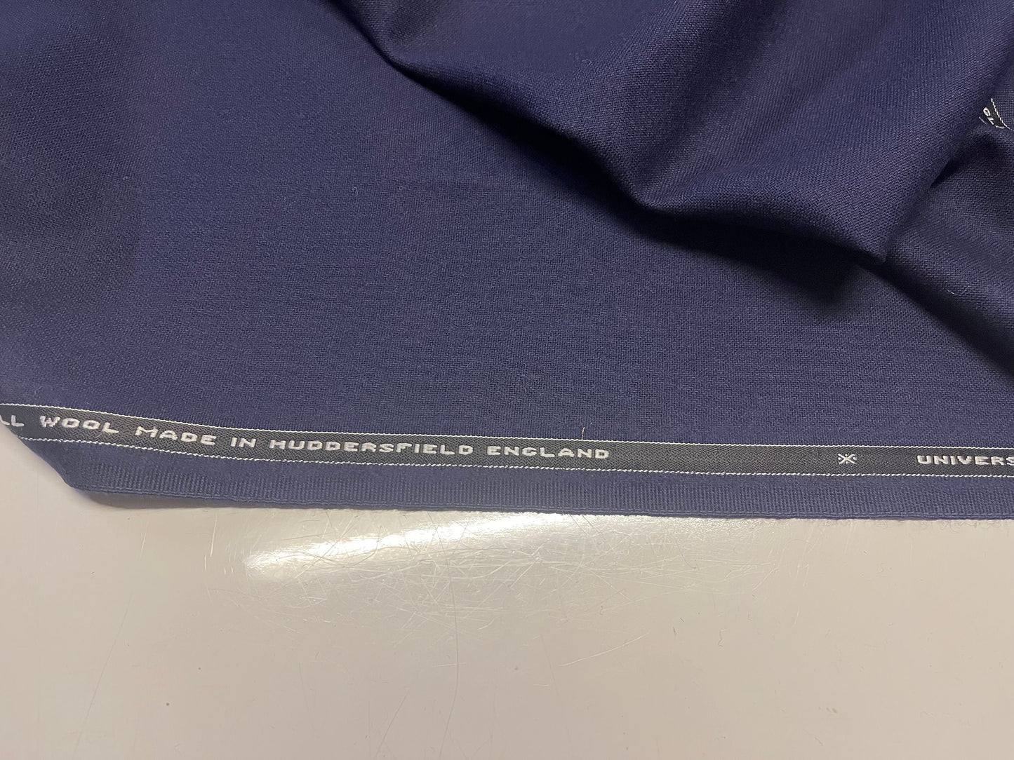 NEW High Class Navy Universal All Wool Made In Huddersfield England Suiting Fabric