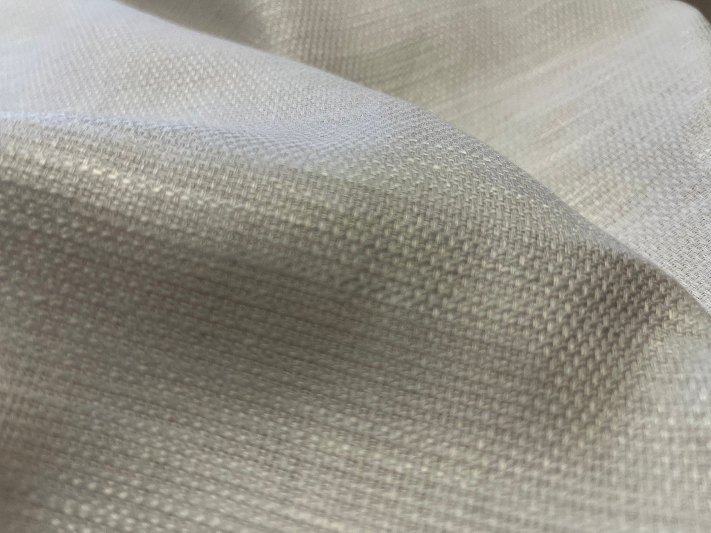 NEW High Class White Stretch Linen Fabric (see description)